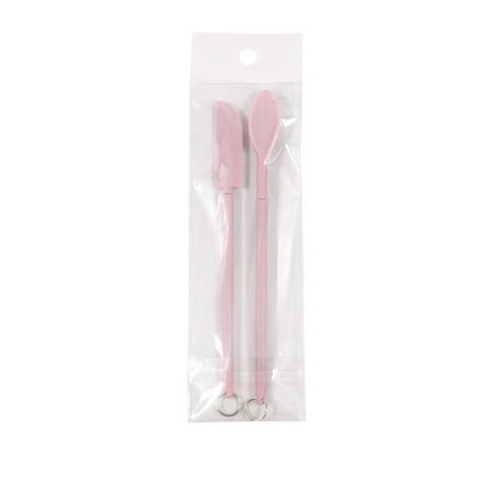 

2PCS Mini Silicone Retractable Spatula Spoon Heat Resistant Silicone Spatula Sets for Home Kitchen Cooking Spoons