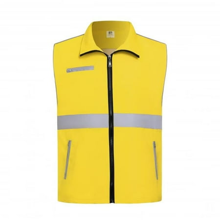 Womens Tank Tops- Fishing Vest for Women Full Zip Sleeveless Casual Lightweight Breathable Outdoor Hiking Travel Work Vest Jacket Yellow XL