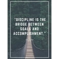 thumbnail image 2 of ArtsyQuotes 25x32 Black Ornate Wood Framed with Double Matting Museum Art Print Titled - Jim Rohn Quote: Bridge Between Goals, 2 of 4
