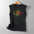 thumbnail image 4 of Boovnll Débardeurs pour Femmes, Débardeur d'Été Sans Manches Aguichant Col Rond Imprimé Amour, Débardeur pour Femmes, Débardeurs, Débardeurs pour Femmes, 4 of 5