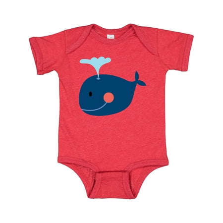 

Inktastic Whale Cute Blue Gift Baby Boy or Baby Girl Bodysuit