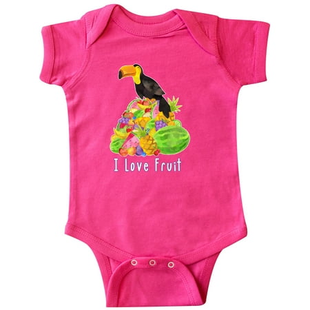 

Inktastic I Love Fruit Toucan Gift Baby Boy or Baby Girl Bodysuit