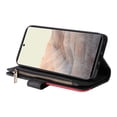 thumbnail image 3 of Compatible avec Google Pixel 6 Pro Étui Portefeuille avec Fentes pour Cartes en Cuir PU Fermeture Éclair Folio Rabattable, 3 of 5