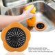 thumbnail image 3 of Elegante accesorio de plomería con diseño de flores de color naranja, colador de fregadero y tapón de drenaje para cocina y baño, 3 of 8