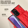 thumbnail image 4 of for Samsung Galaxy Note 20 Back Case, Ultra Slim Shockproof PU Leather Card Slots Kickstand Magnetic Snap Shoulder Strap & Wristlet RFID Blocking Cover for Samsung Galaxy Note 20, Red, 4 of 9