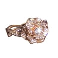 thumbnail image 2 of Naierhg Women Ring Rose Rhinestones Jewelry Lightweight Fashion Appearance Finger Ring for Wedding, 2 of 8