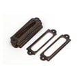 thumbnail image 1 of Etiquetas de cajones de oficina Apothecary, soportes de tarjetas, tono cobre, 60x17x1.5mm, 12 piezas, 1 of 4