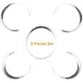 thumbnail image 2 of Xotic Tech Dashboard Gauge Meter Surrounding Ring Instrument Frame Trim Covers Compatible with Porsche Cayenne 958 2011-2018; Panamera 970 2010-2016; 911 991 2012-2018 (Silver) - 5PCS, 2 of 6