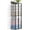 Walnut, variant on Wall-Mounted Towel Rack with Rustic Brown Wooden Shelf and 3-Bar Metal Holder