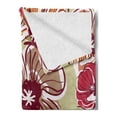 thumbnail image 2 of Earth Tones Soft Flannel Fleece Throw Blanket, Flourishing Poppy Flowers and Buds Rich in Colors in Drawing Style Botanical, Cozy Plush for Indoor and Outdoor Use, 60" x 80", Multicolor, by Ambesonne, 2 of 5