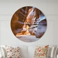 thumbnail image 2 of Designart 'Antelope Canyon Glow Inside ' Modern wall clock, 2 of 6
