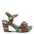 thumbnail image 5 of L`Artiste Leilanie Hand-Painted Leather Platform Heel Sandal, 5 of 7