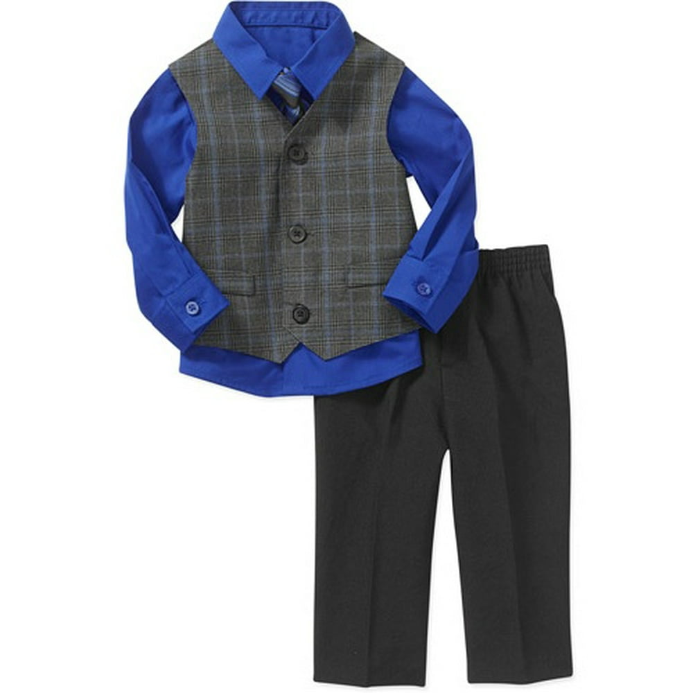 Newborn Baby Boy 4 Pc Dressy Vest Set