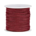 thumbnail image 1 of Unique Bargains Nylon Cord DIY Making Satin String Craft Wire with Plastic Spool 147ft, Maroon, 1 of 1