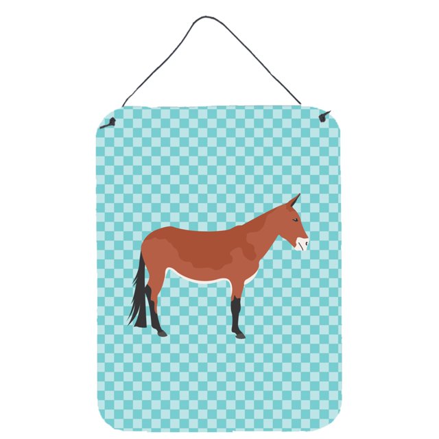 "Treasures Mule Blue Check Metal Print, 16hx12w, multicolor" Caroline's Treasures BB8019DS1216