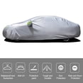 thumbnail image 2 of Car Cover Full Sedan Covers with Reflective Strip Sunscreen Protection Dustproof UV Scratch-Resistant Universal L, 2 of 7