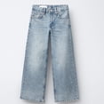 thumbnail image 4 of MuXiKeJi Clothes Baggy Jeans for Girls Allover Star Rhinestone High Waist Straight Leg Denim Jeans Loose Fit Stretch Casual Bottoms Girls Jeans Pants, 4 of 7