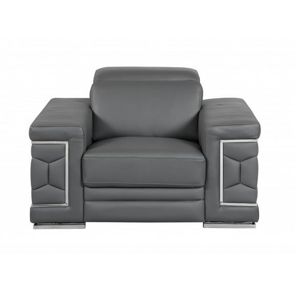 29" to 38" Sturdy Dark Gray Chair