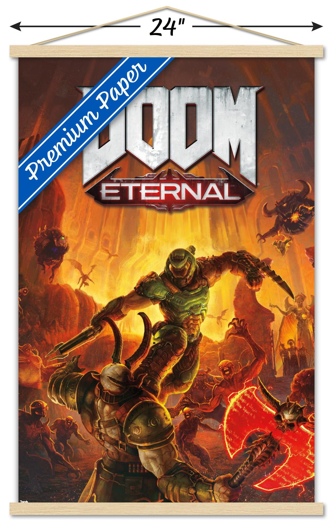 【非売品・激レア】「DOOM ETERNAL」告知 ポスター ❌折れ ec1b2f85-0a7c-41a1-a6c3-