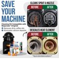 thumbnail image 2 of czcpp-Nespresso Compatible Descaling Kit & Cleaning Pods. 2 Use Descaling Solution & 4 Cleaner Pods. Removes Limescale & Cleans Pod Area. Better Tasting, Hotter Coffee. Nespresso Originaline., 2 of 4
