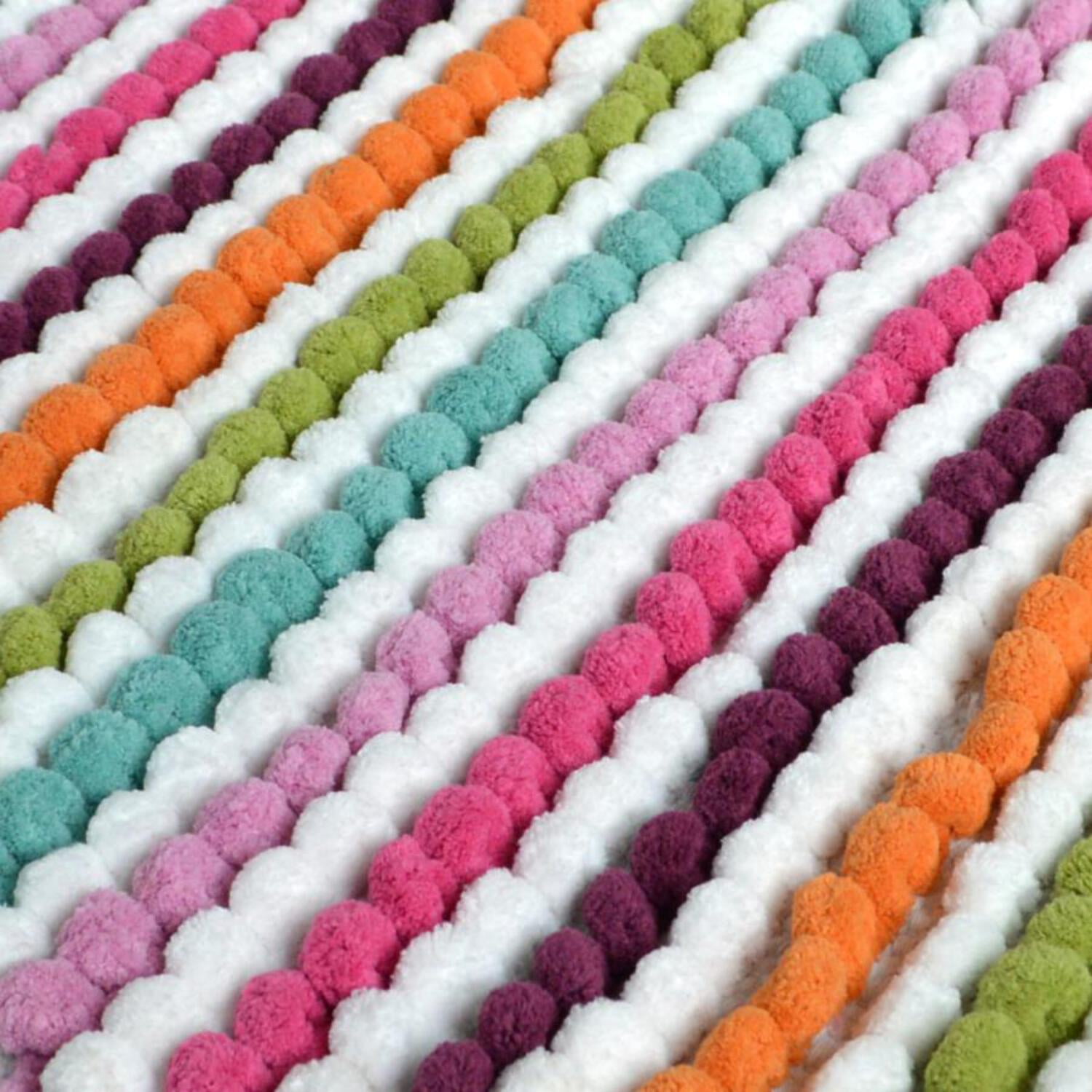Chunky Bobble Bath Mat in California Stripe
