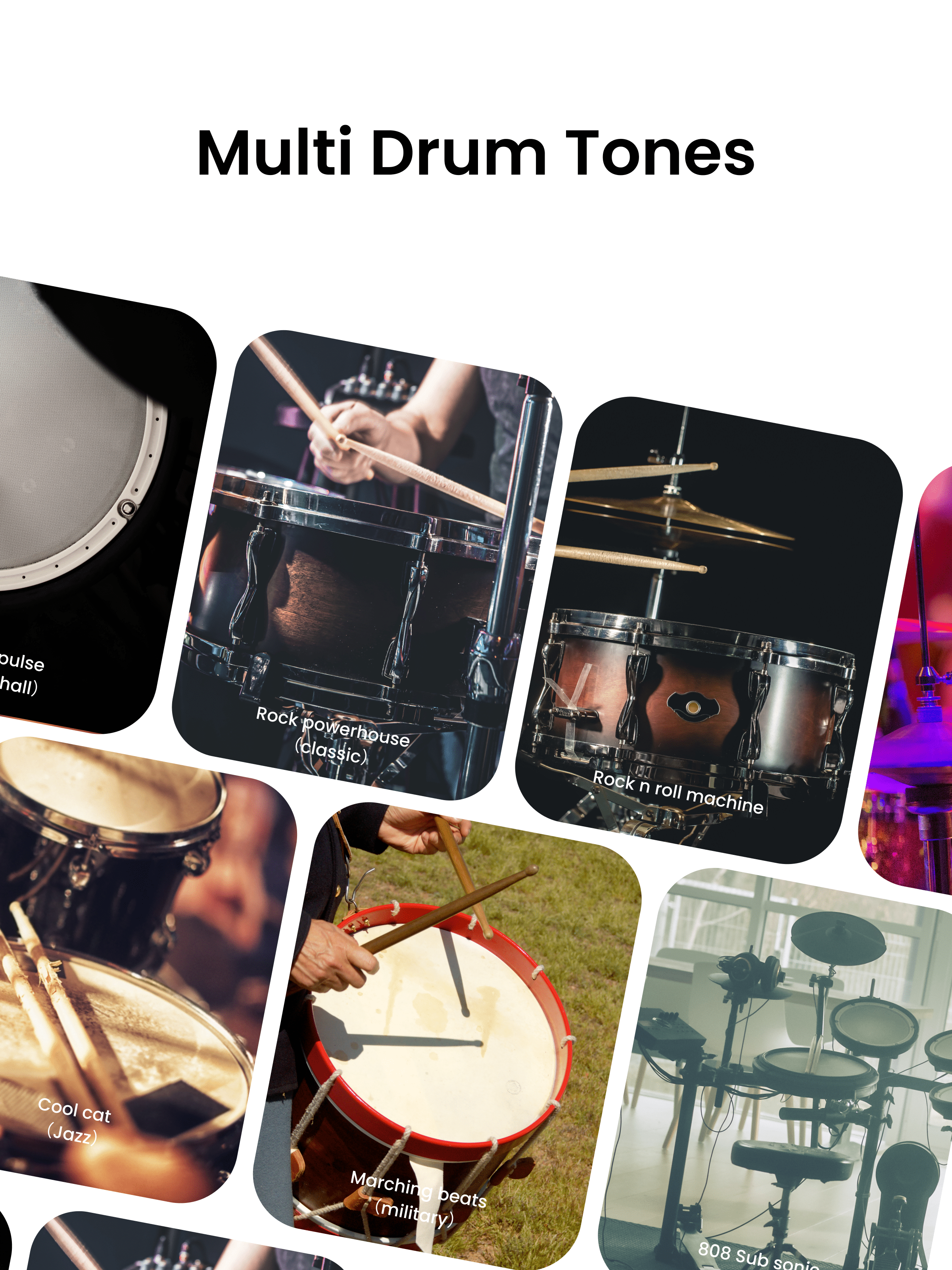 AeroBand Electronic Drum Set PocketDrum2 MAX（2025 Version）, Air Drum Sticks & Pedals & Bluetooth Adapter, 8 Tones and USB Midi(Earphone Included)