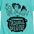 thumbnail image 3 of Hocus Pocus - Trouble is Brewing - Youth Girls Short Sleeve Graphic T-Shirt, 3 of 5