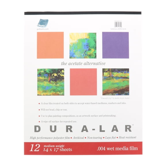 Grafix Wet Media Dura-Lar Pad, .004mm, 14in x 17in