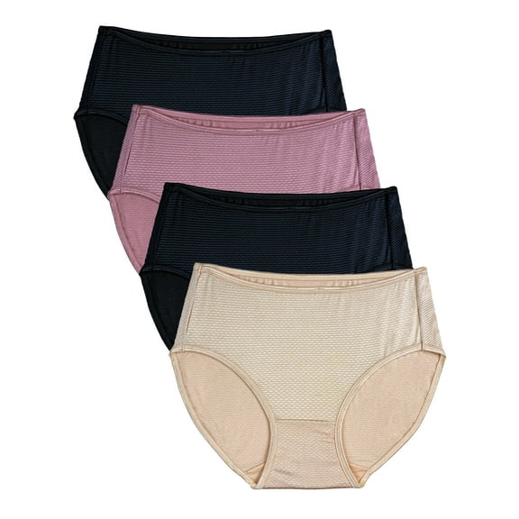 B2BODY Women's Breathable Brief Panties Small to Plus Sizes Multi-Pack