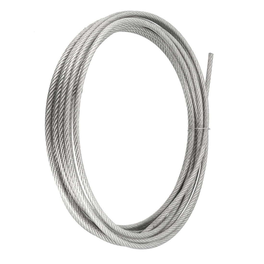Spot supply 304 stainless steel wire rope 4mm 7*7 clear PVC insulated Steel  Wire security seal cable - Yongrui Steel Wire Rope