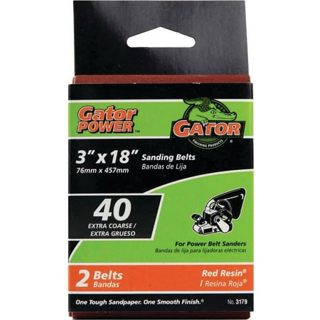 UPC 082354031794 product image for Gator 3179 Heavy Duty Resin Bond Power Sanding Belt, 18 in x 3 in, 40 Grit | upcitemdb.com