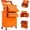 Orange, variant on 8-Drawer Rolling Tool Chest with Wheels and Locking System, Portable Tool Cabinet for Garage, Workshop, Mechanic, Heavy Duty Tool Box with Drawers, Detachable Storage for Home and Shop, Black