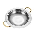 thumbnail image 2 of deevoka Chafing Dish Korean Ramen Pot Kimchi Soup Pot Multipurpose Sukiyaki Stockpot 2cm, 2 of 9