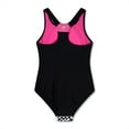 thumbnail image 2 of Speedo Girl's UV Protection Sport Splice Printed One Piece Swimsuit - Anthracite, Size 14, 2 of 2