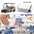 thumbnail image 5 of Yuyamidu Blue Sea Turtle Golf Cart Seat Covers with Pockets Tropical Hibiscus Golf Seat Covers for Cart for 2 Passenger Seats Soft Club Car Accessories Protect Your Golf Carts, 5 of 7