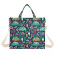 thumbnail image 7 of FORMRS Womens Corduroy Tote Bag Crossbody Shoulder Purse Handbag with Detachable Strap, Green Vibrant Truck Pattern, 7 of 7