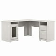 thumbnail image 1 of Bush Furniture Cabot 60W L Shaped Computer Desk in Linen White Oak, 1 of 5