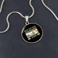 thumbnail image 4 of Best Cat Dad Ever Circle Necklace Stainless Steel or 18k Gold 18-22, 4 of 8