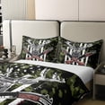 thumbnail image 4 of Erosebridal Deer Camo Bedding Set American Flag Duvet Cover Hunting Theme Comforter Cover Military Army Green Camouflage Bedspread Wild Animal Moose Print Western Rustic Farmhouse Decor Bedding Full, 4 of 6