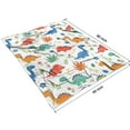thumbnail image 4 of White Cartoon Dinosaurs Bones Pattern Blanket,Comfortable Soft Lamb Wool Throw Blanket,All Season,Warm Lightweight Blankets for Sofa Bed Couch Living Room Chair,60"x80", 4 of 4