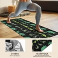 thumbnail image 4 of Green Dinosaurs MultiShapes Pattern Hot Yoga Mat Towel Non Slip for Hot Yoga - Quick-Drying Yoga Mat Cover with 4 Corner Pockets with Travel Bag - Hot Yoga Towel Non Slip 74"x26", 4 of 6