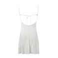 thumbnail image 5 of Fvwitlyh Valentines Pyjamas Femmes Dentelle Légère Blouse Transparente Buste Jupe Blanche, L, 5 of 5