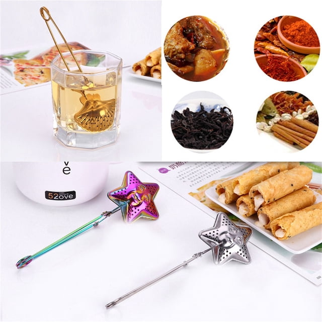 Xihbxyly Infusor de Té En Forma de Corazón, Diseño de Malla de Acero Inoxidable, Fácil de Usar, Perfecto para Té Suelto, Preparación con Agua Caliente, para Amantes Del Té, Uso Doméstico, 15,3 Cm de
