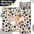 thumbnail image 4 of White and Orange Of Leopard Print Toddler Nap Mats for Kids Preschool,Sleeping Mat Bag or Kids,Toddler Sleeping Bag,Toddler Nap Mat or Daycare, 4 of 6