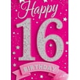 thumbnail image 3 of Pink Glittery Happy 16 Birthday Backdrop Banner Party Decoration Background for Birthday Party Celebrations Photography Props Event Decorations, 3 of 7