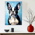 thumbnail image 3 of Boston Terrier Dog Art Canvas, Pet Wall, Polygon Art Print on Canvas Canvas, large wall art, bathroom wall art, Ready to Hang,Living Room,Bedroom ＆ Office, 3 of 4