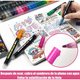 thumbnail image 4 of Marcadores Plumones Mágico, Plumones Brillantes 24 pz Malubero Multicolor, 4 of 5