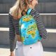 thumbnail image 5 of Fotbe World Map With Animals Landmarks Mochila de Lona con Estampado, Mochila Duradera, Mochila Versátil de Alta Calidad, Mochila Compacta Vintage-Medium, 5 of 5