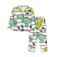 thumbnail image 1 of Balery Funny Dinosaurs on Stripes Conjunto de Pijama con Estampado para Mujer, Conjunto de Dos Piezas con Manga Larga, Ropa de Dormir Suave con Bolsillos, Pijamas Cómodos-Medium, 1 of 7