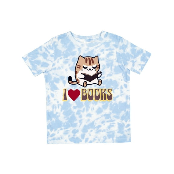 Inktastic I Love Books Reading Cat Girls Toddler T-Shirt